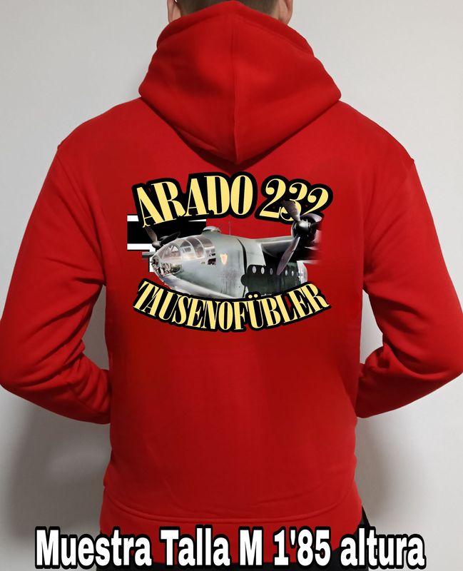 Sudadera capucha y cremallera Arado AR-232 Tausenofübler n° 4 Sudadera capucha y cremallera Arado AR-232 Tausenofübler n° 4