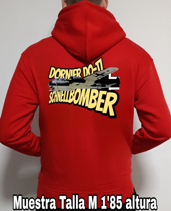 Sudadera capucha y cremallera Dornier Do-17 Schnellbomber n° 2 Sudadera capucha y cremallera Dornier Do-17 Schnellbomber n° 2