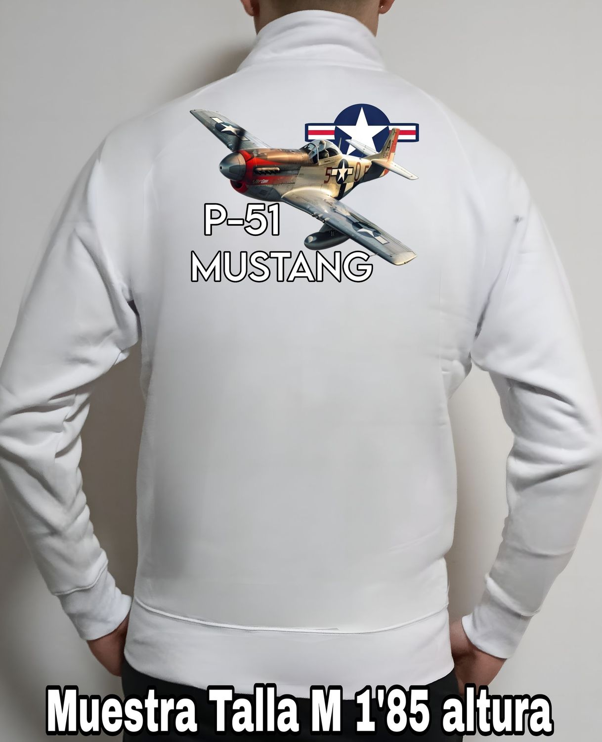 Sudadera cremallera P-51 Mustang nº 1