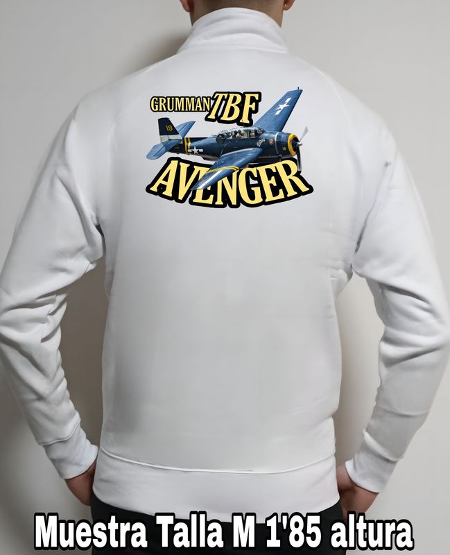 Sudadera cremallera Grumman TBF Avenger nº 3 Sudadera cremallera Grumman TBF Avenger nº 3