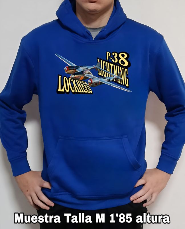 Sudadera capucha Lockheed Martin P-38 Lightning nº 4 Sudadera capucha Lockheed Martin P-38 Lightning nº 4