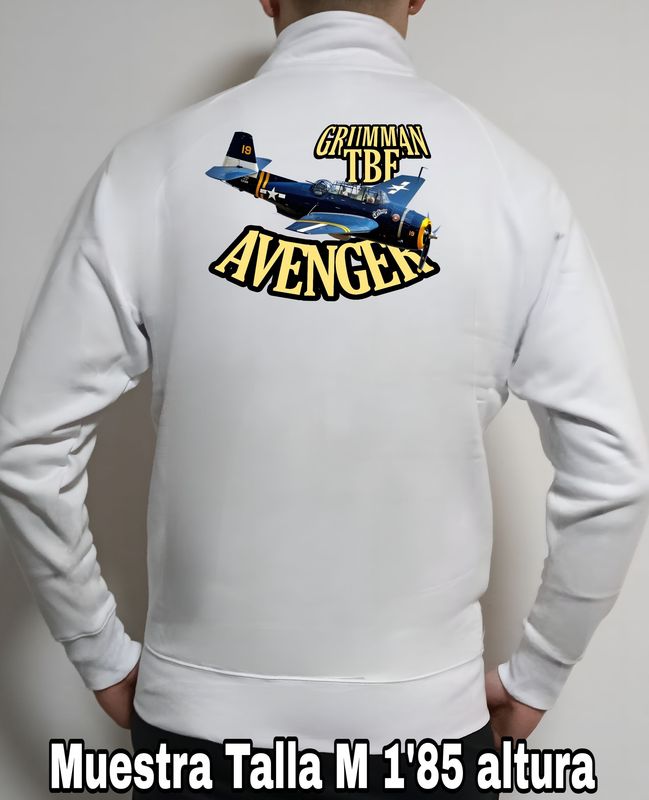 Sudadera cremallera Grumman TBF Avenger nº 2 Sudadera cremallera Grumman TBF Avenger nº 2
