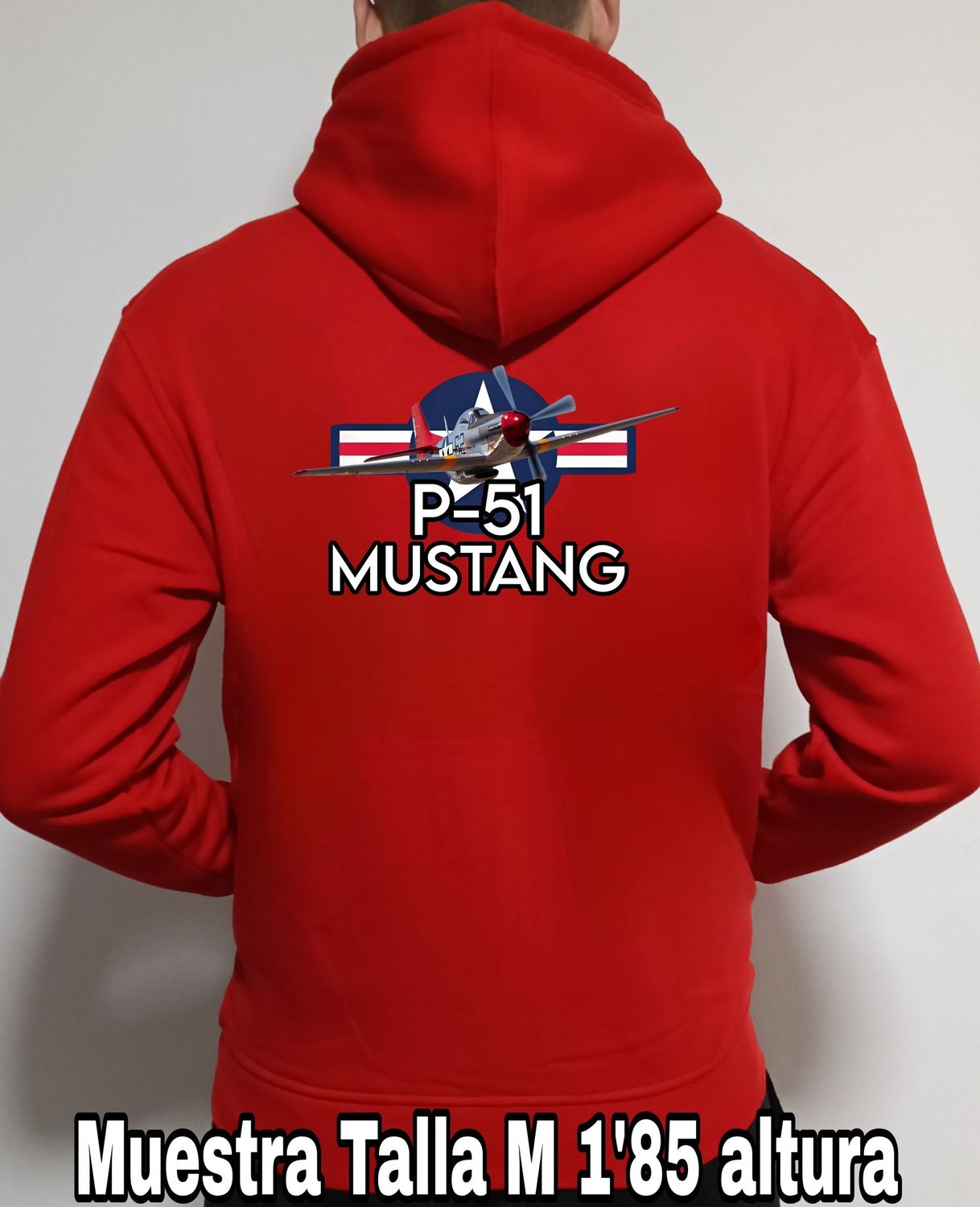 Sudadera capucha y cremallera P-51 Mustang n° 3