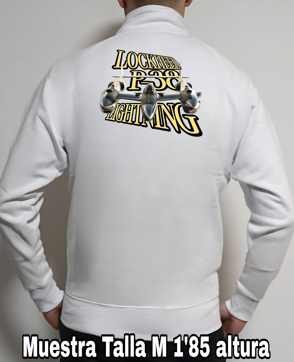 Sudadera cremallera Lockheed Martin P-38 Lightning nº 1