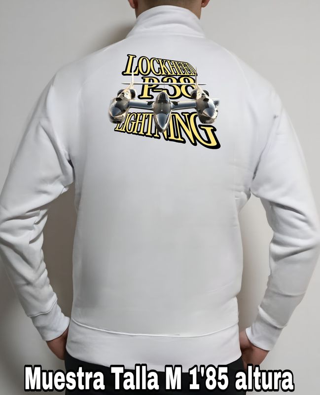 Sudadera cremallera Lockheed Martin P-38 Lightning nº 1 Sudadera cremallera Lockheed Martin P-38 Lightning nº 1