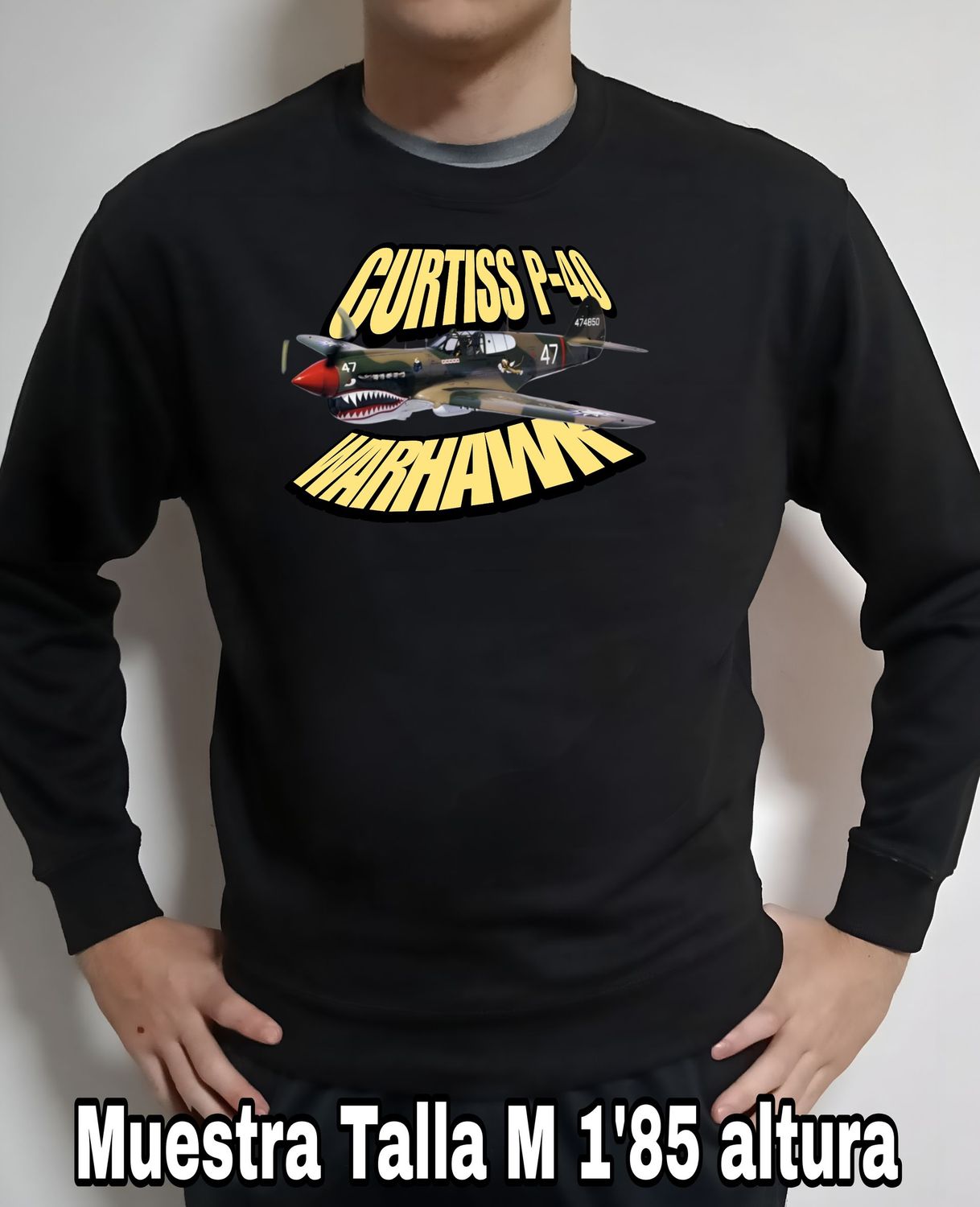 Sudadera Curtiss P-40 Warhawk nº 3 Sudadera Curtiss P-40 Warhawk nº 3