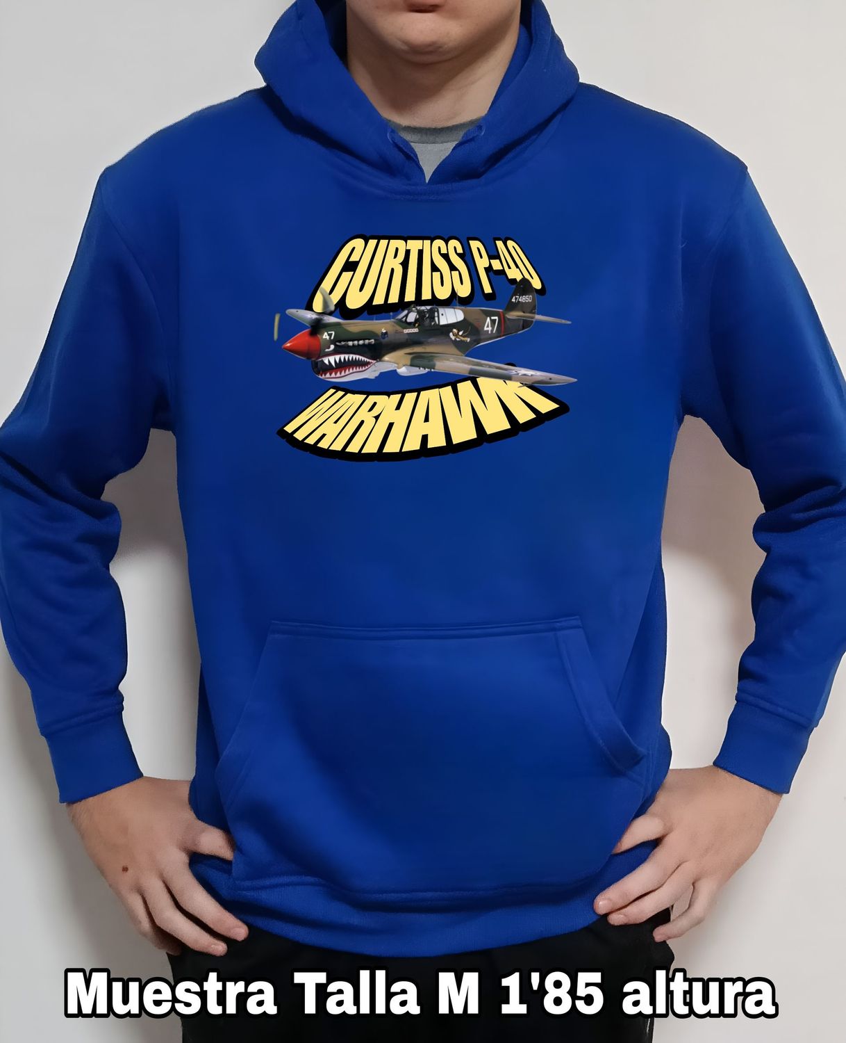 Sudadera capucha Curtiss P-40 Warhawk nº 3 Sudadera capucha Curtiss P-40 Warhawk nº 3
