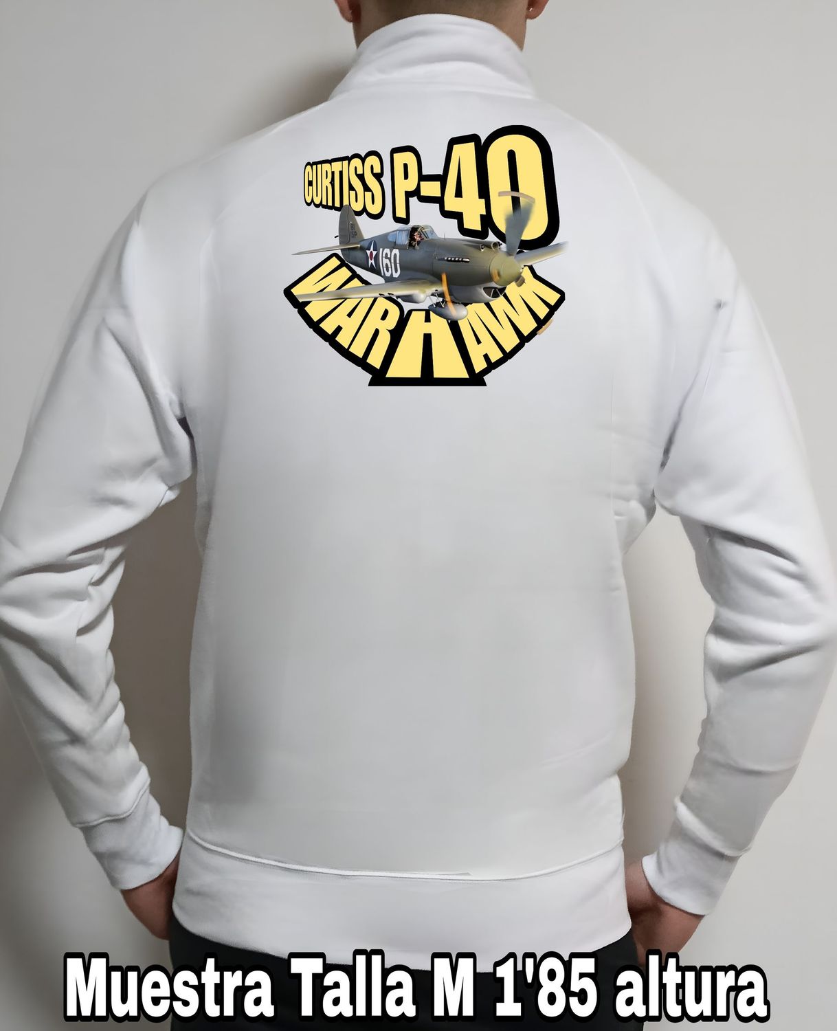 Sudadera cremallera Curtiss P-40 Warhawk nº 4 Sudadera cremallera Curtiss P-40 Warhawk nº 4