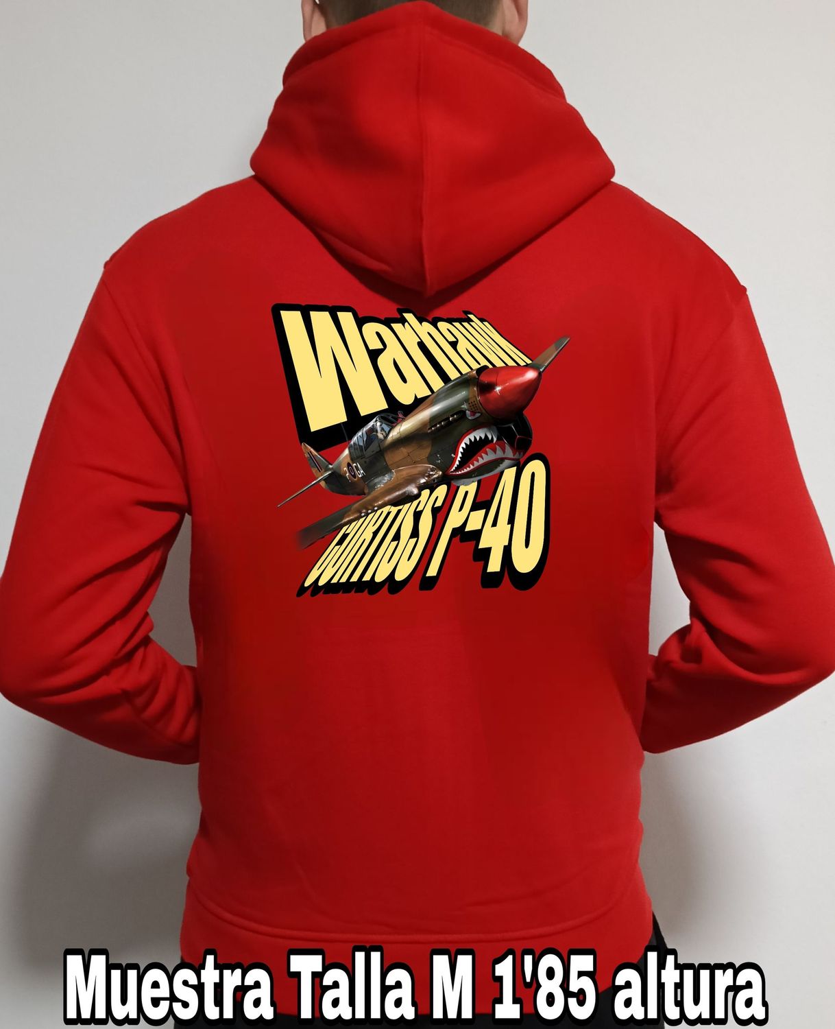 Sudadera cremallera y capucha Curtiss P-40 Warhawk nº 2 Sudadera cremallera y capucha Curtiss P-40 Warhawk nº 2