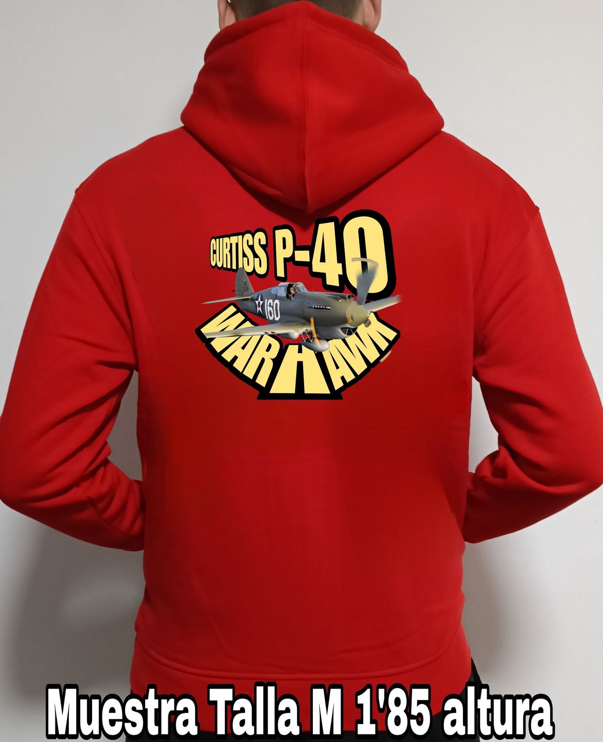 Sudadera cremallera y capucha Curtiss P-40 Warhawk nº 4 Sudadera cremallera y capucha Curtiss P-40 Warhawk nº 4