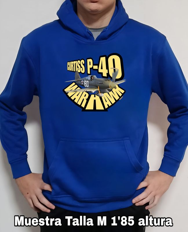 Sudadera capucha Curtiss P-40 Warhawk nº 4 Sudadera capucha Curtiss P-40 Warhawk nº 4