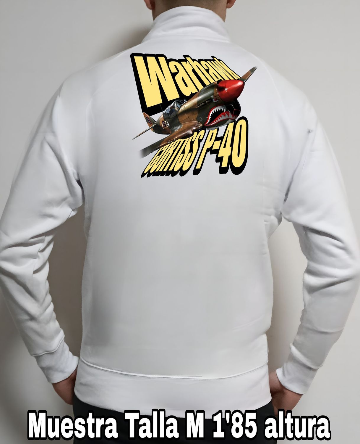 Sudadera cremallera Curtiss P-40 Warhawk nº 2 Sudadera cremallera Curtiss P-40 Warhawk nº 2