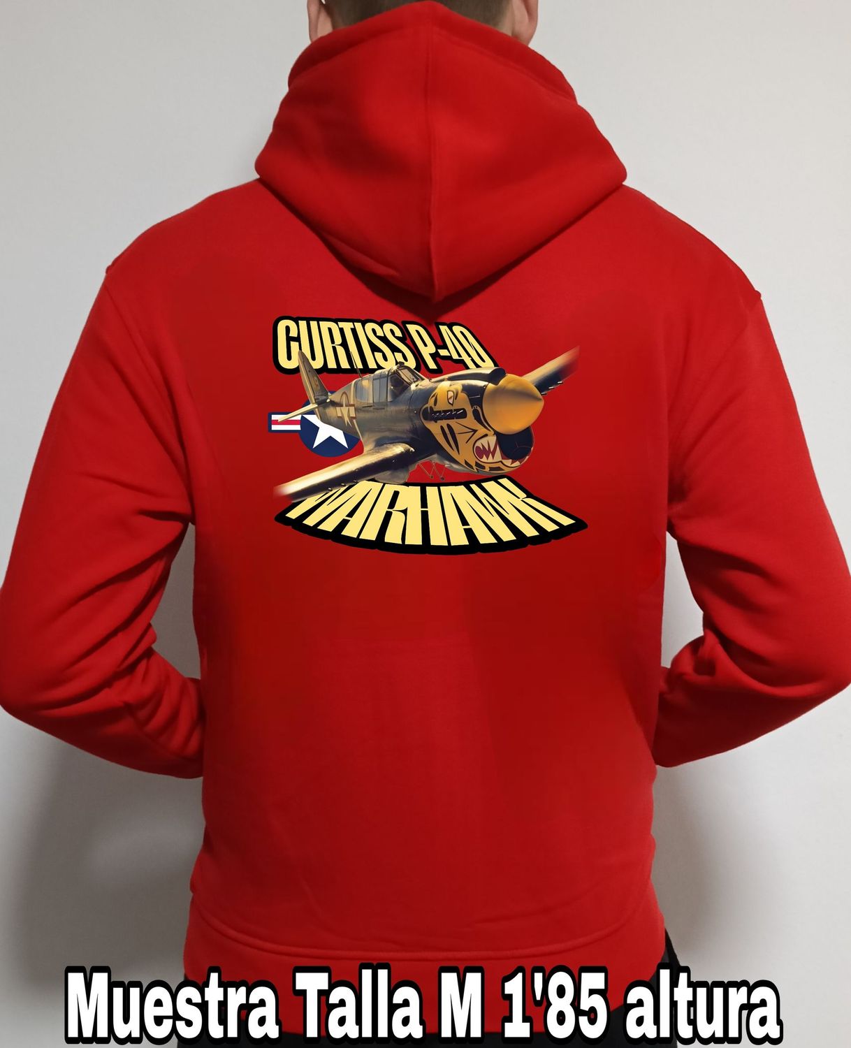 Sudadera cremallera y capucha Curtiss P-40 Warhawk nº 1 Sudadera cremallera y capucha Curtiss P-40 Warhawk nº 1