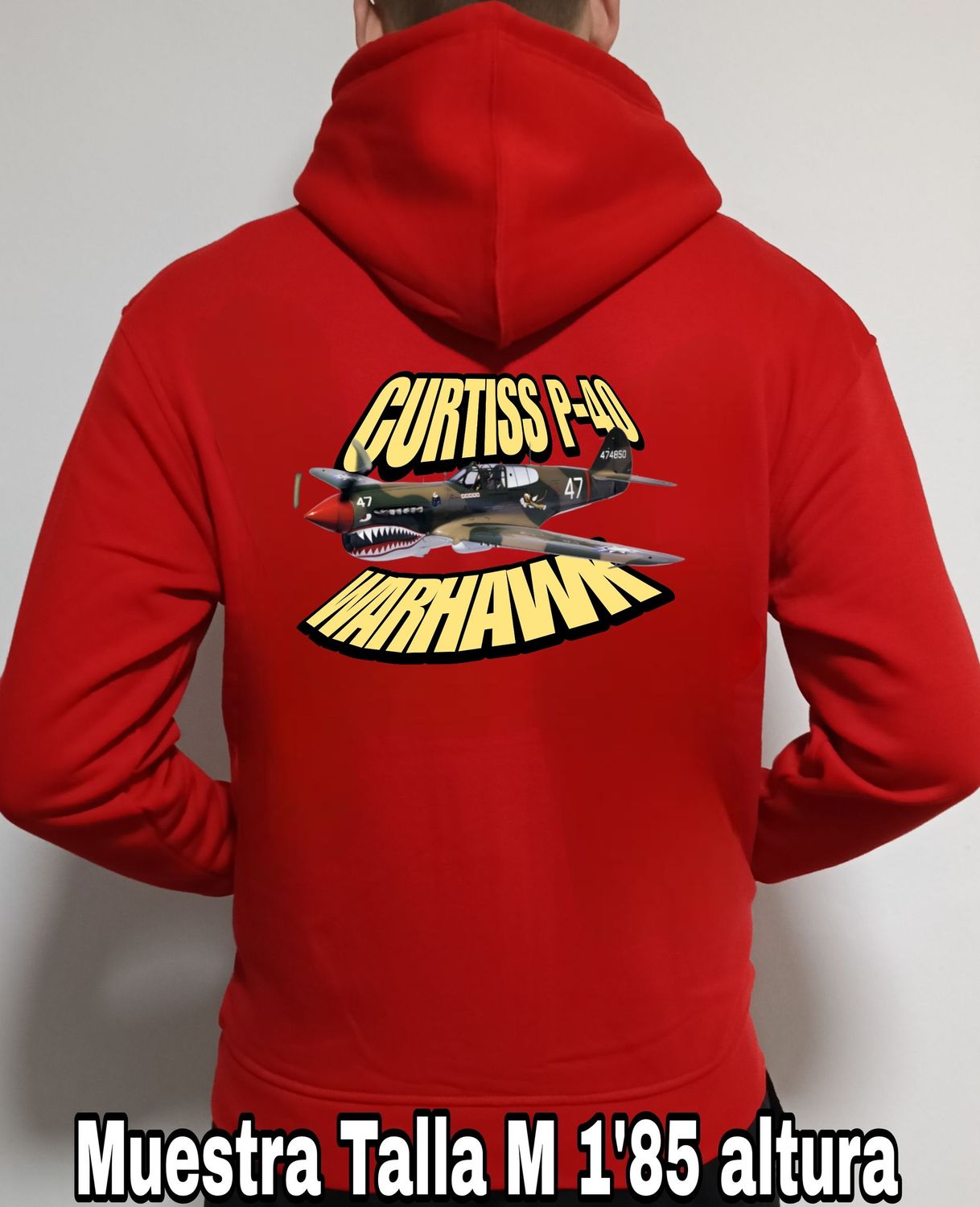 Sudadera cremallera y capucha Curtiss P-40 Warhawk nº 3 Sudadera cremallera y capucha Curtiss P-40 Warhawk nº 3