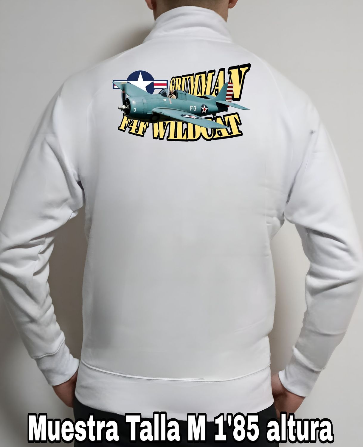 Sudadera cremallera Grumman F4F Wildcat nº 4 Sudadera cremallera Grumman F4F Wildcat nº 4