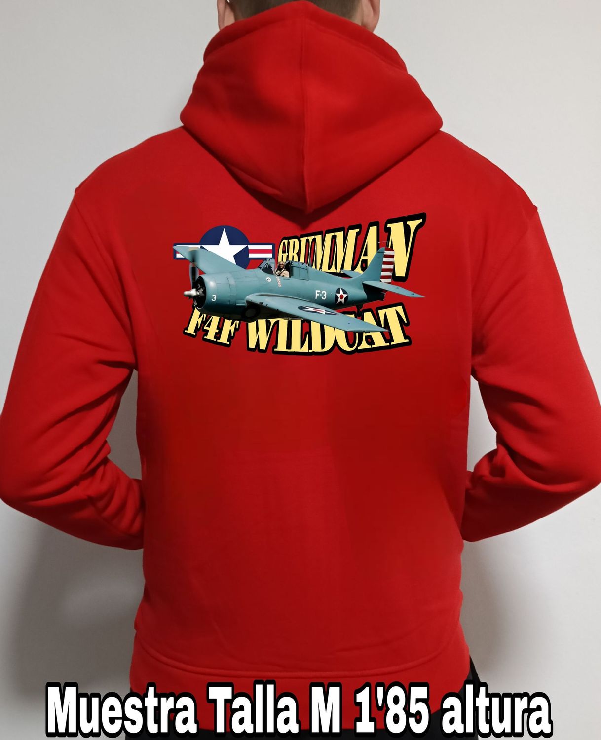 Sudadera cremallera y capucha Grumman F4F Wildcat nº 4