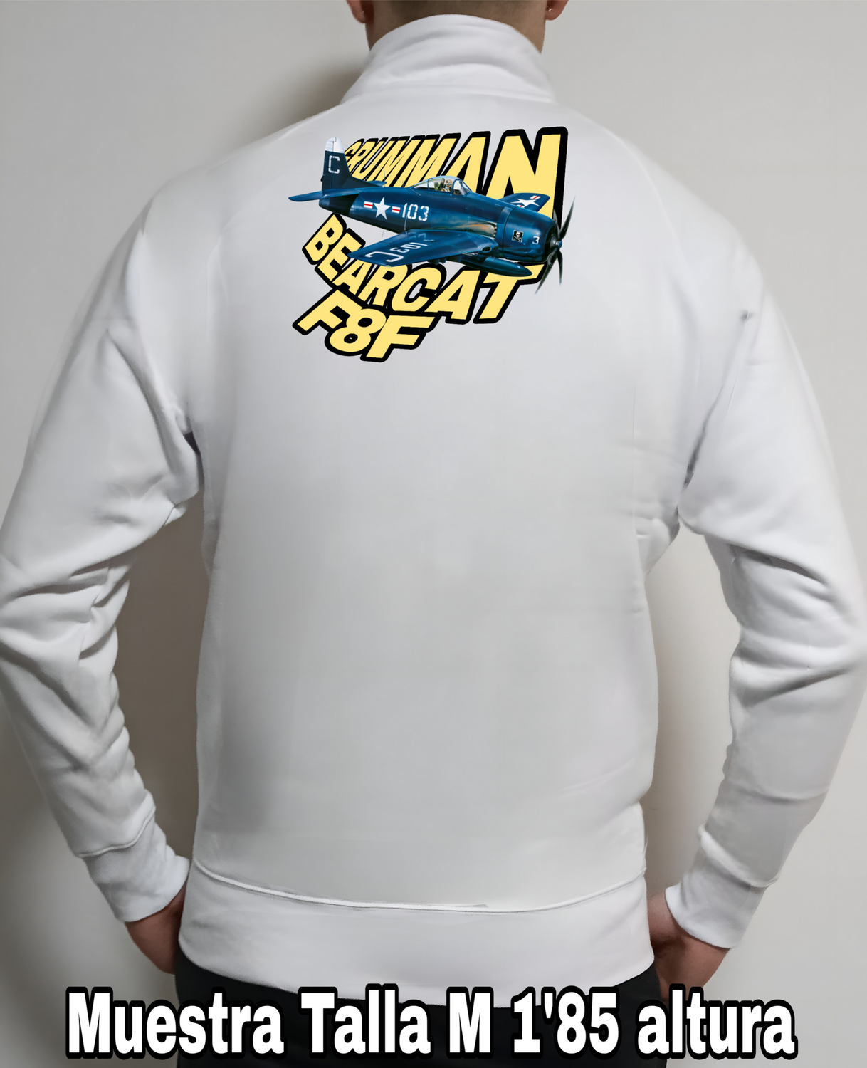 Sudadera cremallera Grumman F8F Bearcat nº 1 Sudadera cremallera Grumman F8F Bearcat nº 1