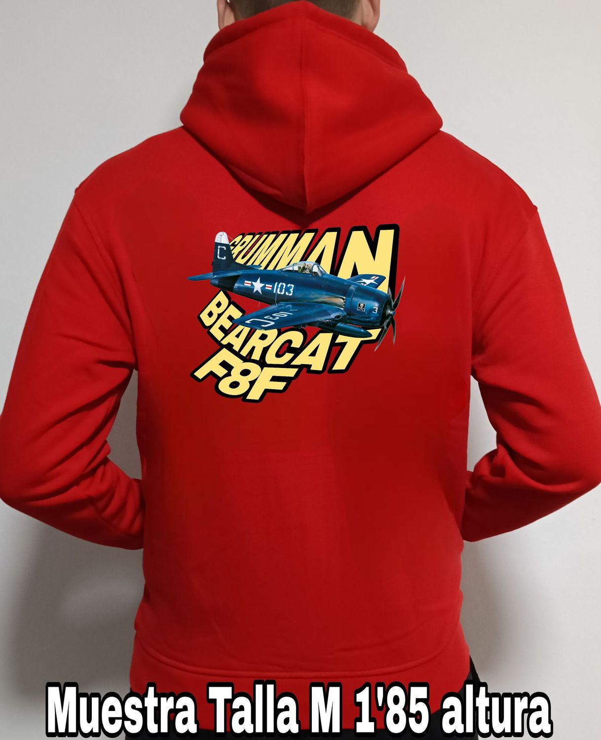 Sudadera capucha y cremallera Grumman F8F Bearcat n° 1 Sudadera capucha y cremallera Grumman F8F Bearcat n° 1