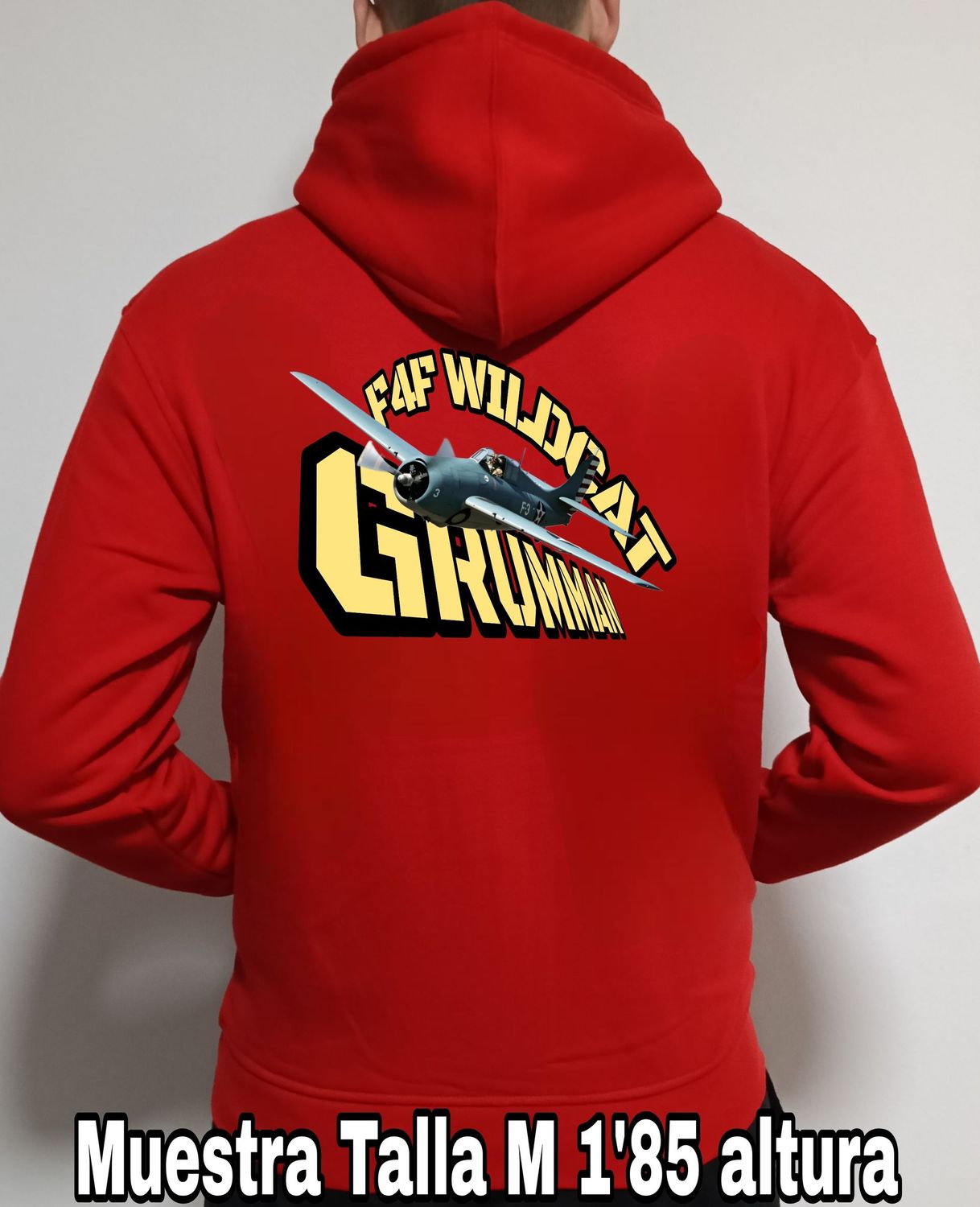 Sudadera cremallera y capucha Grumman F4F Wildcat nº 3