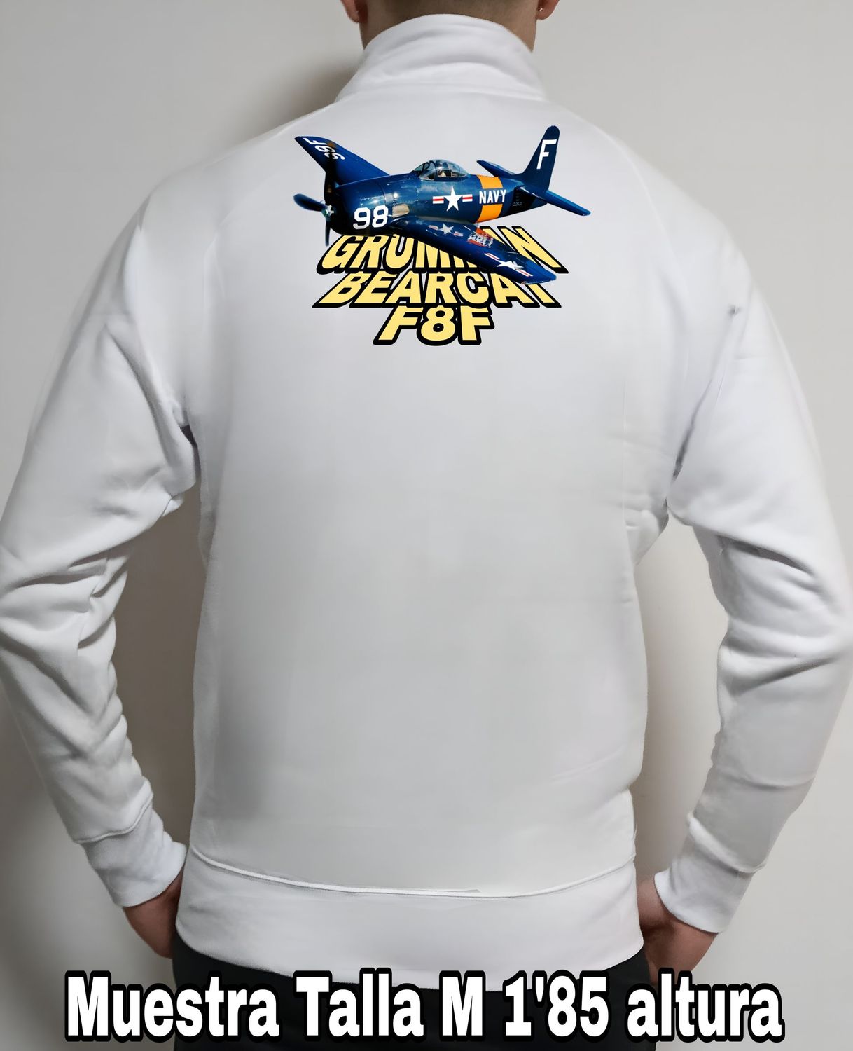 Sudadera cremallera Grumman F8F Bearcat nº 3 Sudadera cremallera Grumman F8F Bearcat nº 3