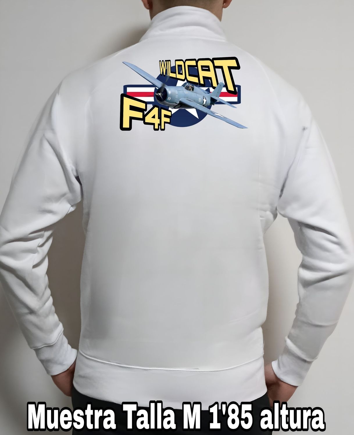 Sudadera cremallera Grumman F4F Wildcat nº 1 Sudadera cremallera Grumman F4F Wildcat nº 1