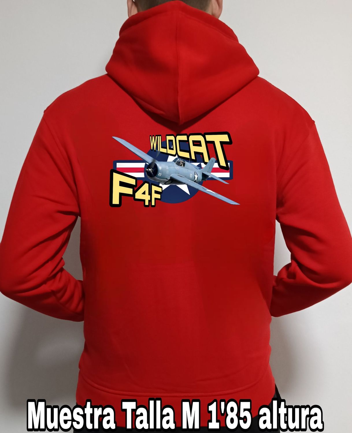 Sudadera cremallera y capucha Grumman F4F Wildcat nº 1