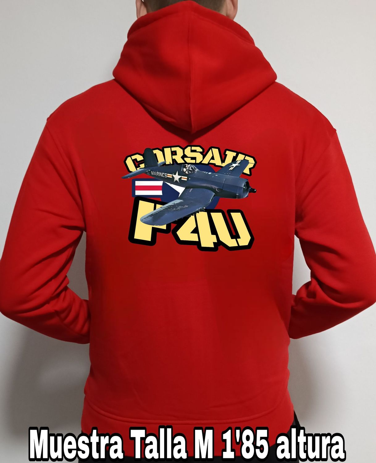 Sudadera capucha y cremallera Chance Vought F4U Corsair n° 2 Sudadera capucha y cremallera Chance Vought F4U Corsair n° 2