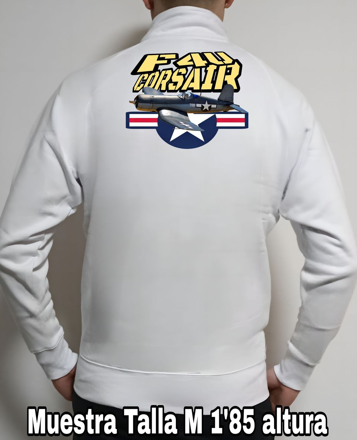 Sudadera cremallera Chance Vought F4U Corsair nº 4 Sudadera cremallera Chance Vought F4U Corsair nº 4