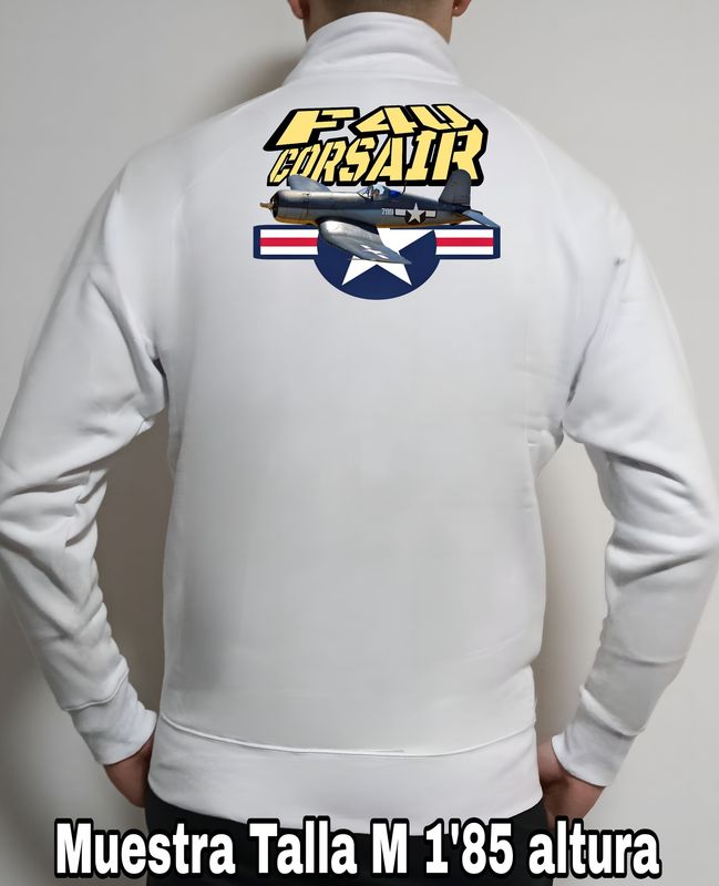 Sudadera cremallera Chance Vought F4U Corsair nº 4 Sudadera cremallera Chance Vought F4U Corsair nº 4