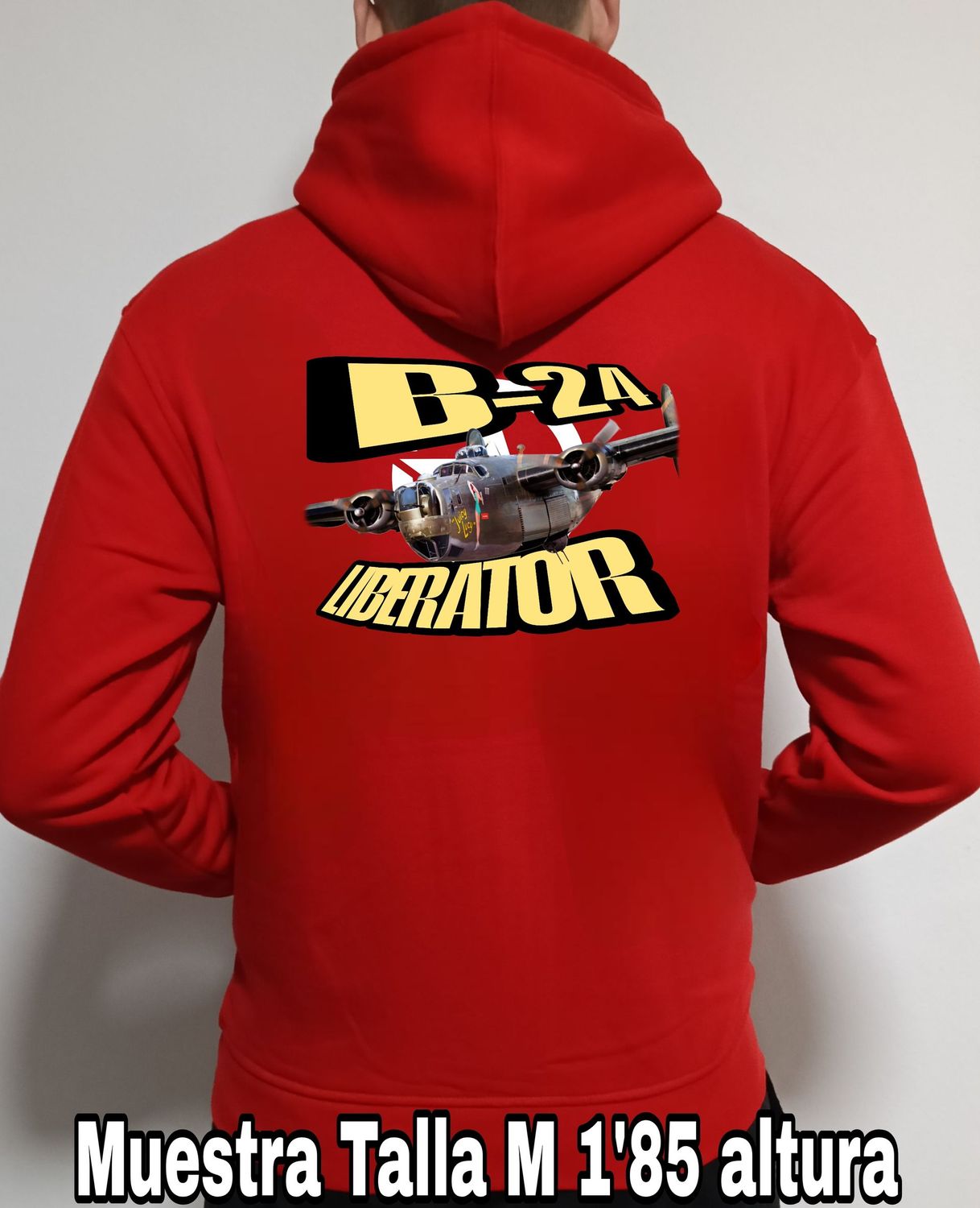 Sudadera capucha y cremallera Consolidated B-24 Liberator n° 1 Sudadera capucha y cremallera Consolidated B-24 Liberator n° 1
