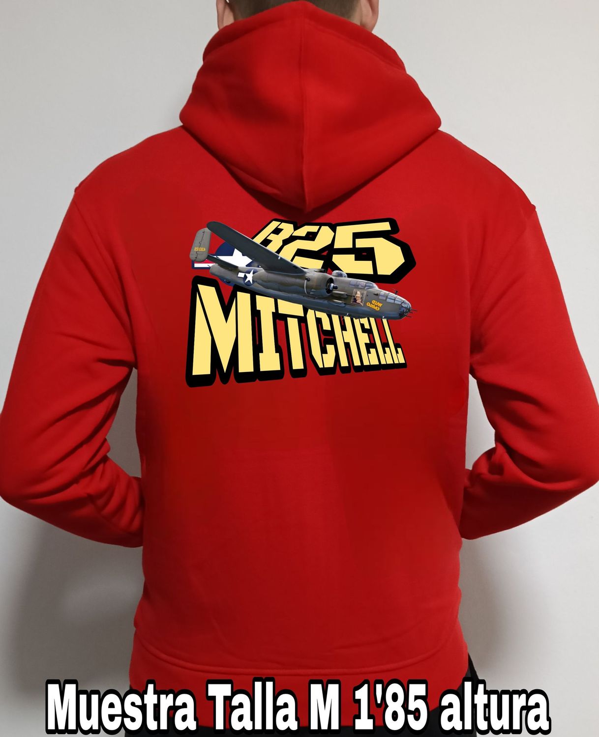 Sudadera capucha y cremallera North American B-25 Mitchell n° 3 Sudadera capucha y cremallera North American B-25 Mitchell n° 3