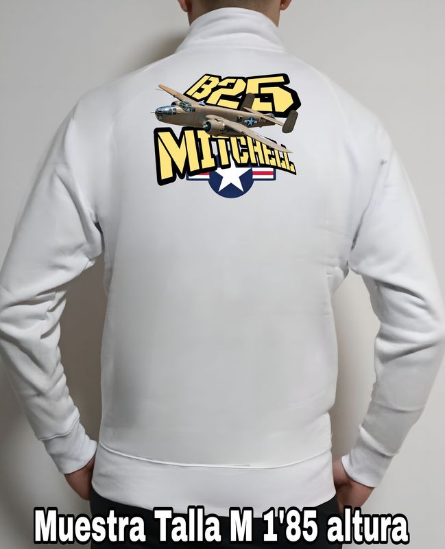 Sudadera cremallera North American B-25 Mitchell nº 1 Sudadera cremallera North American B-25 Mitchell nº 1