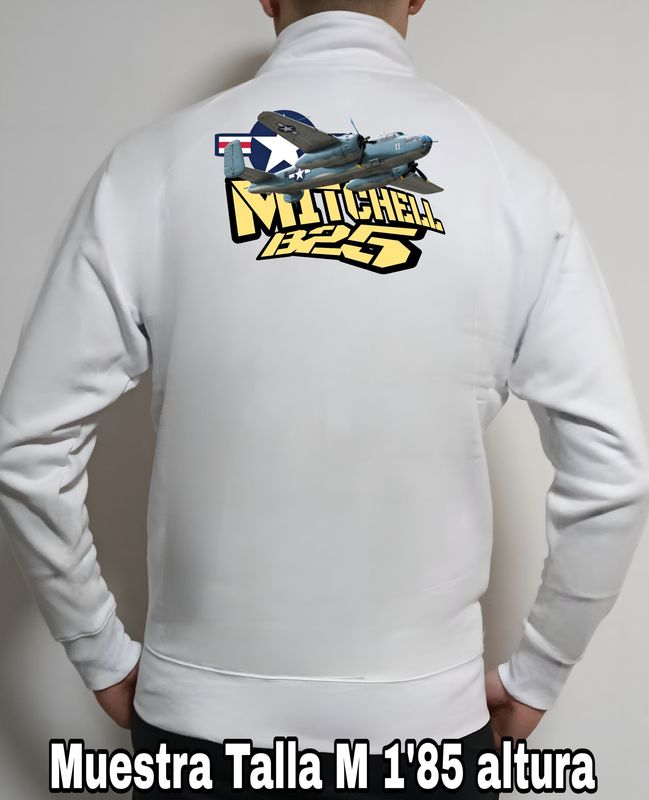 Sudadera cremallera North American B-25 Mitchell nº 2 Sudadera cremallera North American B-25 Mitchell nº 2