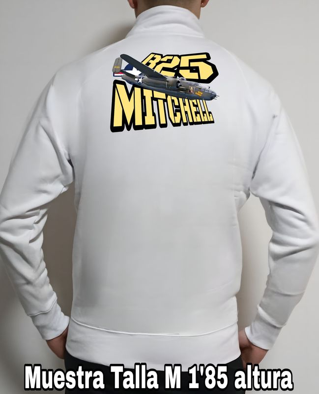 Sudadera cremallera North American B-25 Mitchell nº 3 Sudadera cremallera North American B-25 Mitchell nº 3