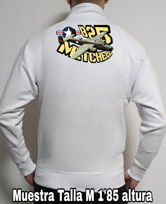 Sudadera cremallera North American B-25 Mitchell nº 4 Sudadera cremallera North American B-25 Mitchell nº 4