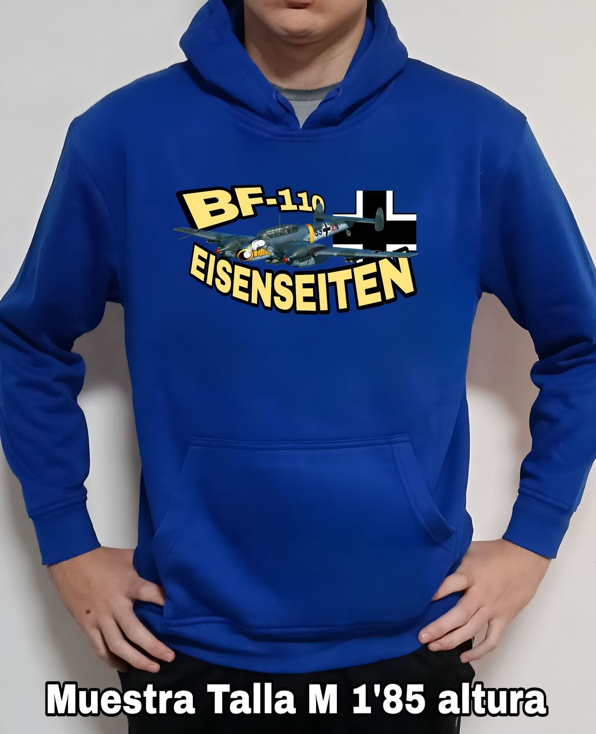 Sudadera capucha Messerschmitt BF-110 Eisenseiten nº 4 Sudadera capucha Messerschmitt BF-110 Eisenseiten nº 4