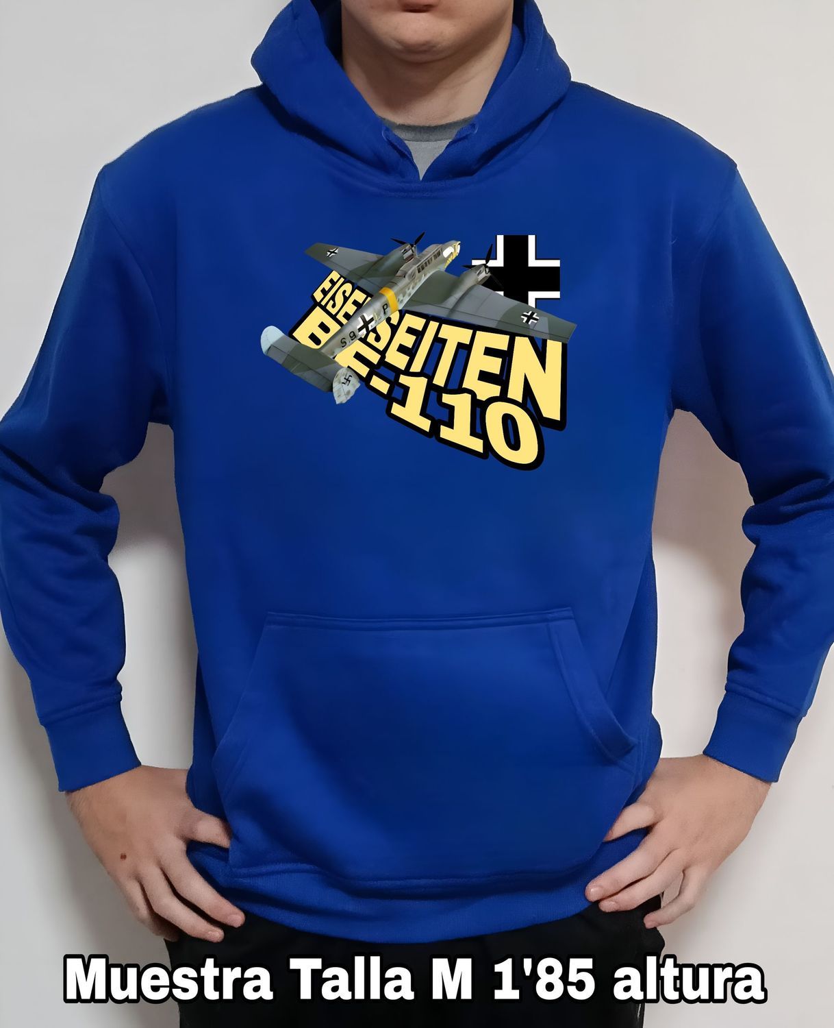 Sudadera capucha Messerschmitt BF-110 Eisenseiten nº 1 Sudadera capucha Messerschmitt BF-110 Eisenseiten nº 1