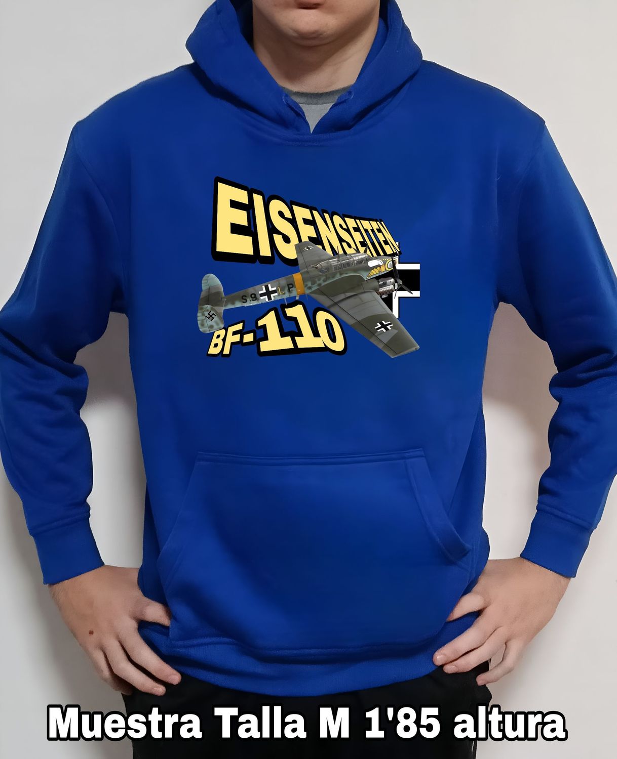 Sudadera capucha Messerschmitt BF-110 Eisenseiten nº 3 Sudadera capucha Messerschmitt BF-110 Eisenseiten nº 3