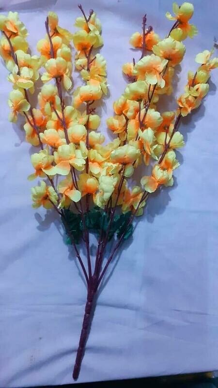 Yellow Artificial Flower Bunch for Home Decor