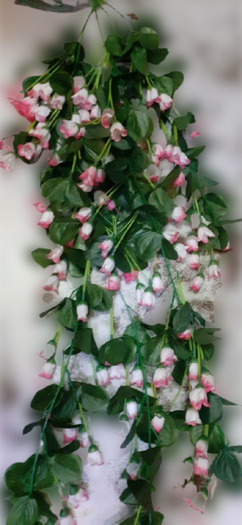 Artificial Hanging Pink Flowers Natural Looking for Home &amp; Garden Decor (2 feet, Pack of 1)