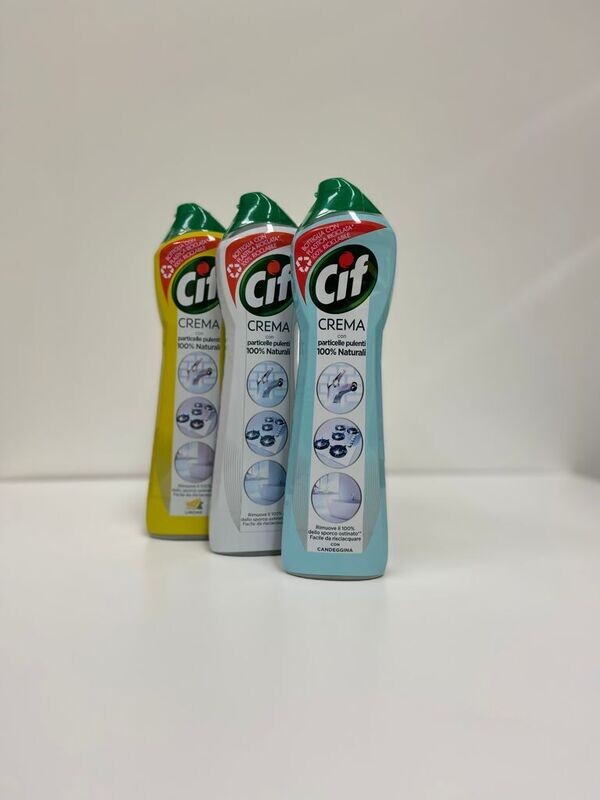 Cif CREMA con particelle pulenti 100% Naturali