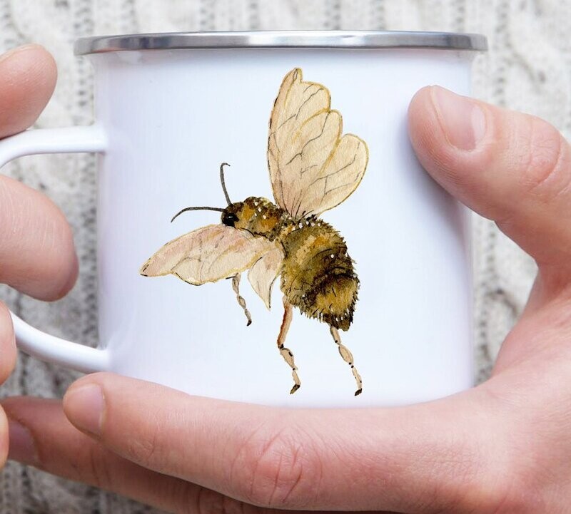 Emaille-Tasse Emaille-Tasse "Hummel"