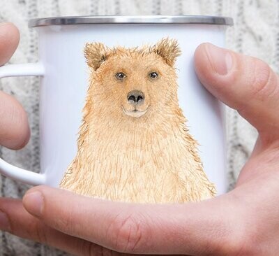 Emaille-Tasse "Bärenliebe"