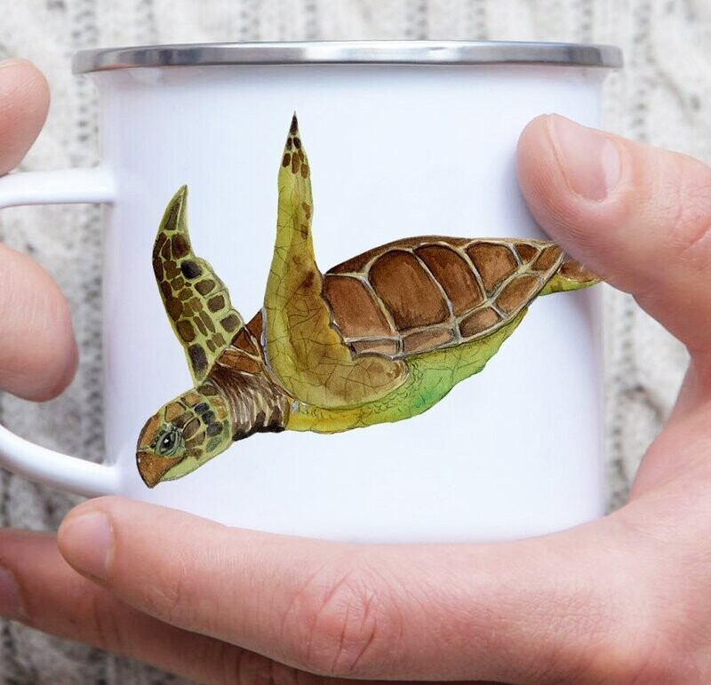 Emaille-Tasse Schildkröte Emaille-Tasse Schildkröte "Ada"