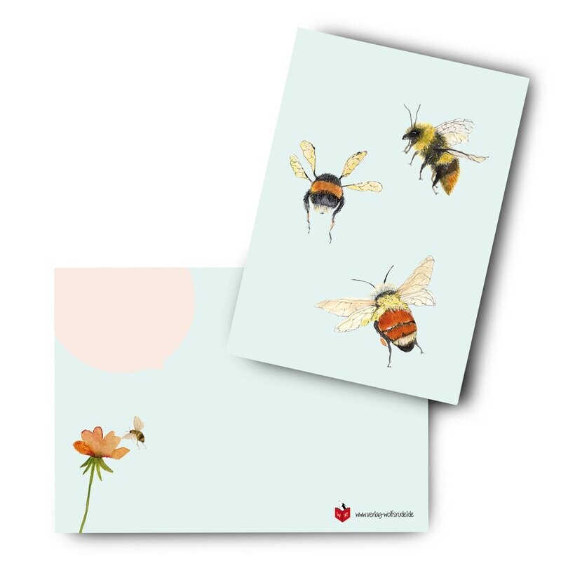 Postkarten-Set Postkarten-Set "BEES & Bumblebees" (3 Karten)