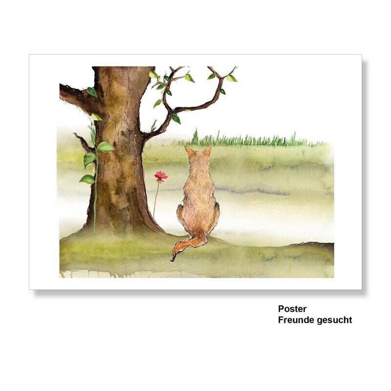 Poster "Freunde gesucht"