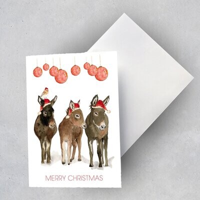 2 x Weihnachtskarte "Merry Christmas 1"