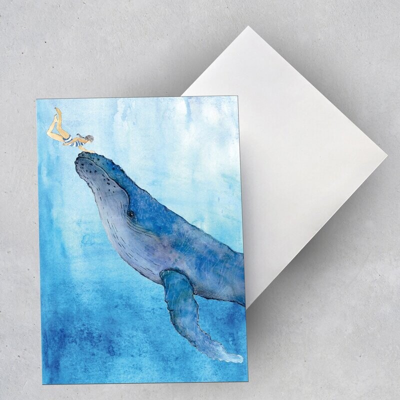 Grußkarte Grußkarte "Save The Ocean_7 weiß"(3 Karten)