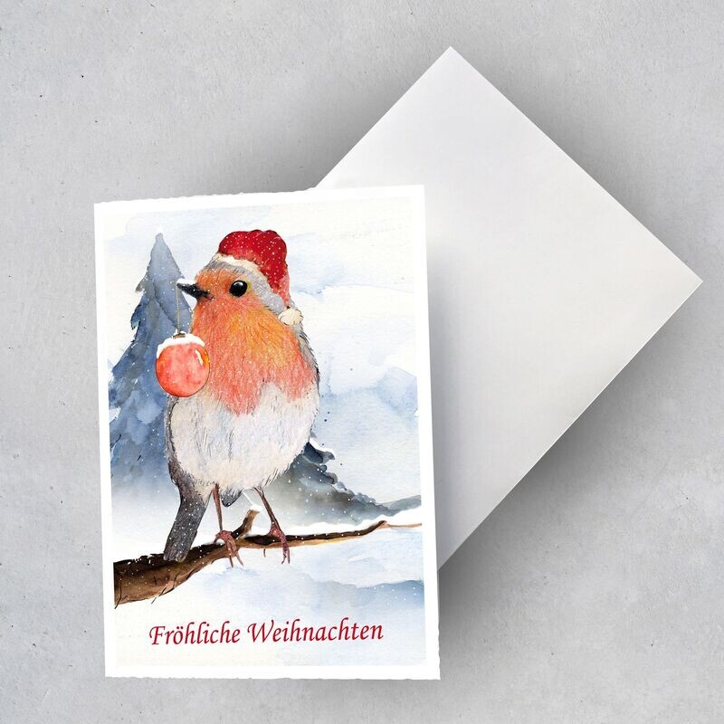 Weihnachtskarte Weihnachtskarte "Fröhliche Weihnachten 4"(2 Karten)