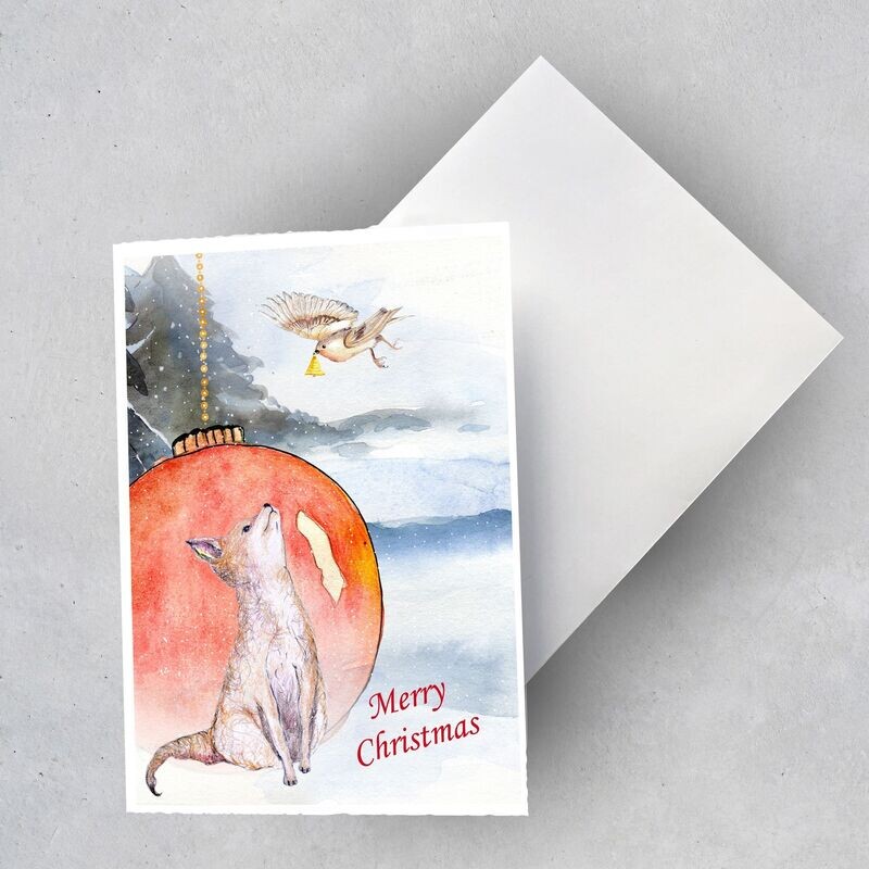 Weihnachtskarte Weihnachtskarte "Merry Christmas 3" (2 Karten)
